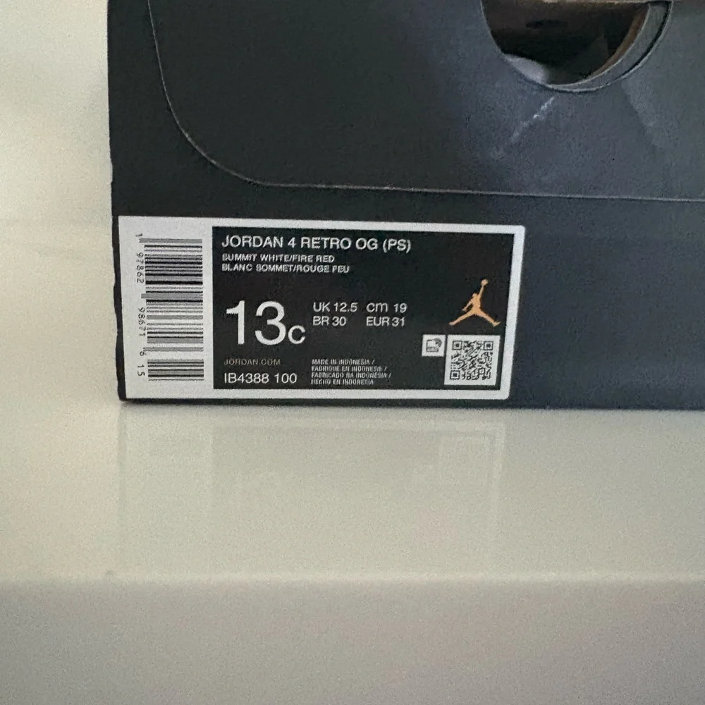 Jordan Kids White and Black Sneakers - Picture 3 of 4